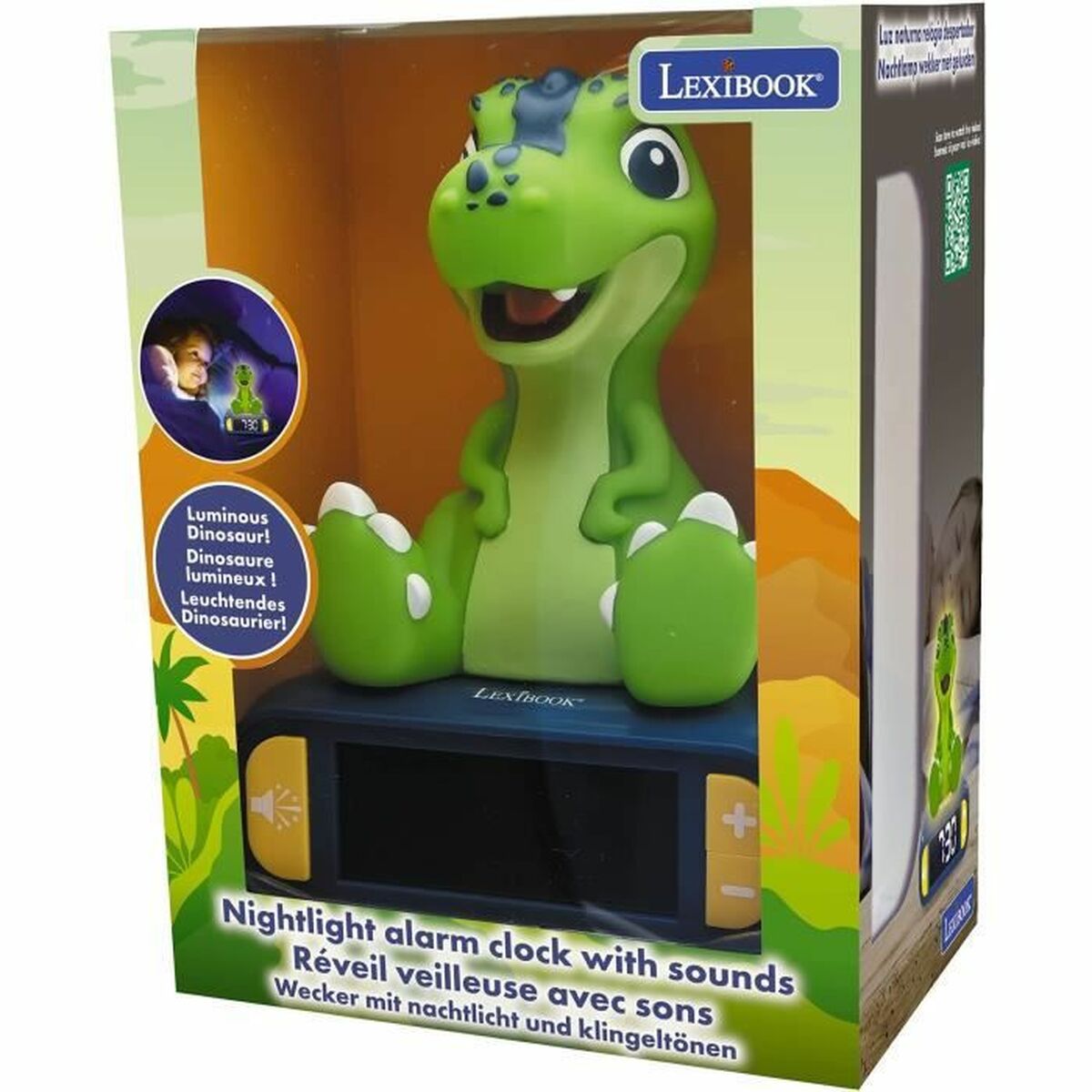 Zegarek z Budzikiem Lexibook Dinosaur